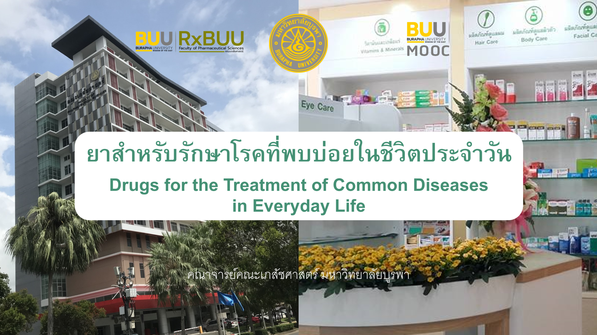 ยาสำหรับรักษาโรคที่พบบ่อยในชีวิตประจำวัน (Drugs for the Treatment of Common Diseases in Everyday Life) PHARM001